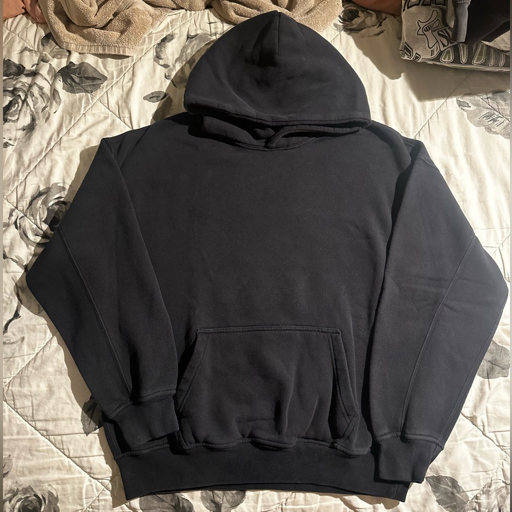 Abercrombie Essential Popover Hoodie - Black